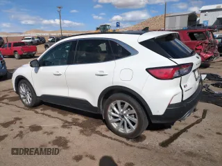 2021 Ford Escape Titanium Hybrid z VIN 1FMCU0DZ2MUB02954, wystawiony jako Copart lot #50558285 z przebiegiem 25 612 mil mil oraz Szkoda całkowita • Salvage title. Historia ofert i sprzedaży dostępna na DreamBid. Obrazek 2.