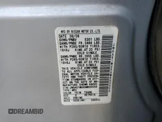 2010 Infiniti FX35 with VIN JN8AS1MU8AM800058, listed as a Copart auction lot 73958364 with 239,185 mi miles and Salvage Title. Bid and sale history available at carsss.com. Image 12.