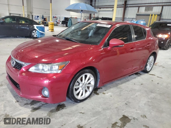 2011 Lexus CT 200h with VIN JTHKD5BH8B2033847, listed as a Copart auction lot 59669755 with 181,658 mi miles and Clean title. Bid and sale history available at DreamBid. Image 1.