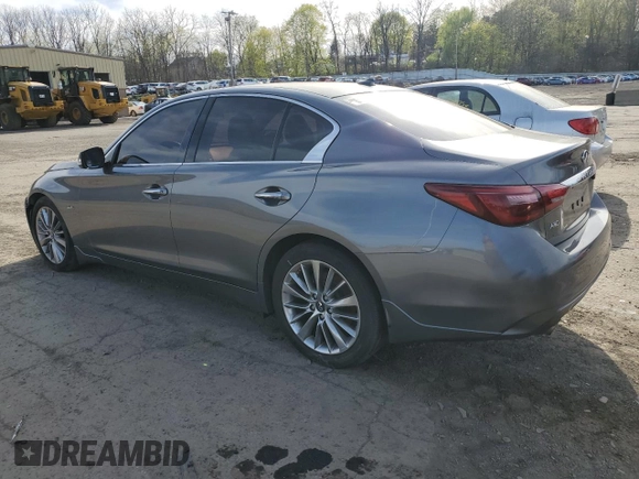 2018 Infiniti Q50 3.0t LUXE with VIN JN1EV7AR4JM430690, listed as a Copart auction lot 54324925 with 69,812 mi miles and Salvage Title. Bid and sale history available at carsss.com. Image 2.