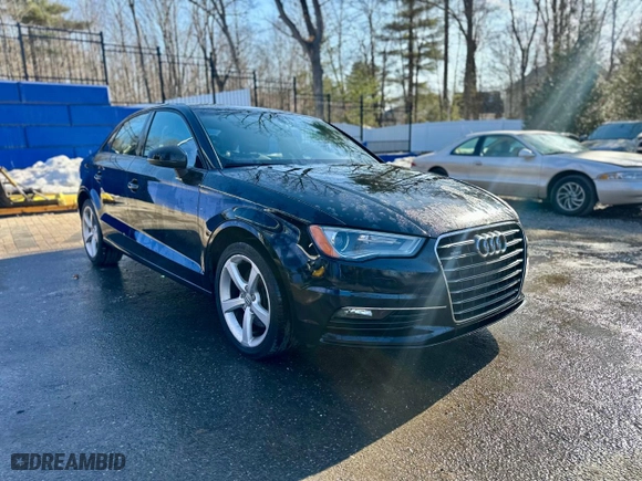 2015 Audi A3 2.0T Premium with VIN WAUBFGFF7F1056223, listed as a Copart auction lot 53668805 with 999,999 mi miles and Clean Title. Bid and sale history available at carsss.com. Image 4.