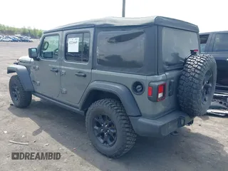 2021 Jeep Wrangler Unlimited Willys с VIN 1C4HJXDNXMW815548, выставлен на аукционе IAAI как лот 42226665 с пробегом 55 457 миль миль и . История ставок и продаж доступна на DreamBid. Изображение 3.