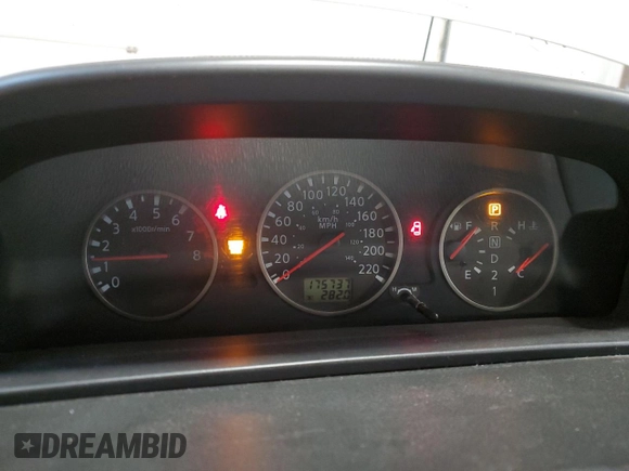 2006 Nissan X-Trail XE with VIN JN8BT08V76W206037, listed as a Copart auction lot 81773964 with 175,737 mi miles and Salvage title. Bid and sale history available at DreamBid. Image 9.