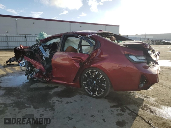 2025 BMW 3 Series 330i xDrive with VIN 3MW89CW06S8F00042, listed as a Copart auction lot 87093044 with 0 mi miles and Salvage Title. Bid and sale history available at carsss.com. Image 2.