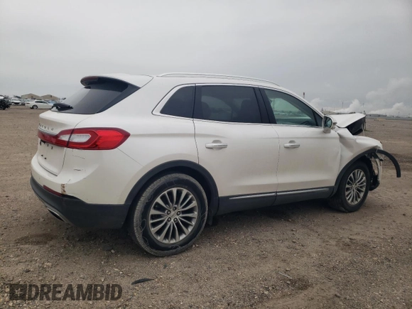 2017 Lincoln MKX Select with VIN 2LMPJ6KR1HBL16737, listed as a Copart auction lot 87605245 with 13,606 mi miles and Salvage Title. Bid and sale history available at carsss.com. Image 3.