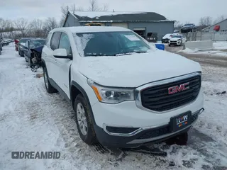2019 GMC Acadia SLE with VIN 1GKKNKLA4KZ232467, listed as a IAAI auction lot 41611939 with 65,218 mi miles. Bid and sale history available at carsss.com. Image 1.