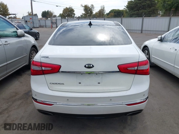 2016 Kia Cadenza Premium with VIN KNALN4D77G5218198, listed as a IAAI auction lot 40381356 with 77,116 mi miles. Bid and sale history available at carsss.com. Image 16.