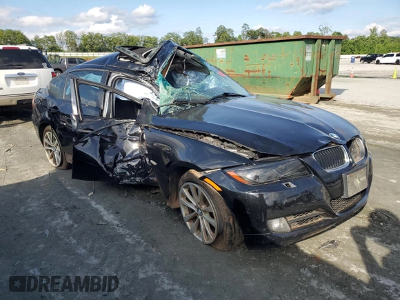 2011 BMW 3 Series 328i xDrive with VIN WBAPK5G51BNN28253, listed as a Copart auction lot 58716745 with Not provided miles and Salvage title. Bid and sale history available at DreamBid. Image 4.