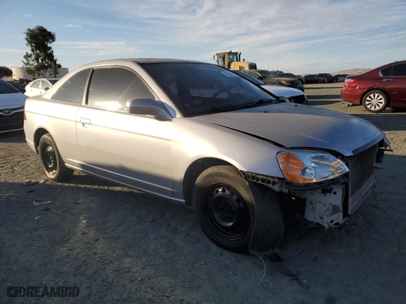 2001 Honda Civic EX with VIN 1HGEM21981L075078, listed as a Copart auction lot 78631184 with 173,097 mi miles and Salvage Title. Bid and sale history available at carsss.com. Image 4.