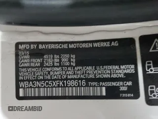 2015 BMW 4 Series 428i xDrive с VIN WBA3N5C5XFK198616, выставлен на аукционе Copart как лот 46233195 с пробегом 78 658 миль миль и Списание • Salvage title. История ставок и продаж доступна на DreamBid. Изображение 13.
