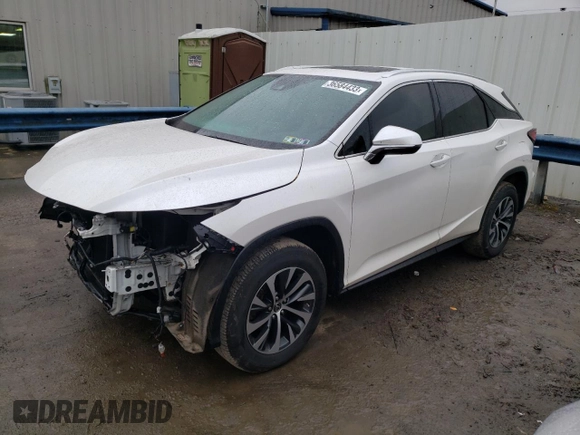 2021 Lexus RX with VIN 2T2HZMDAXMC271609, listed as a Copart auction lot 36584433 with 29,672 mi miles. Bid and sale history available at carsss.com. Image 1.