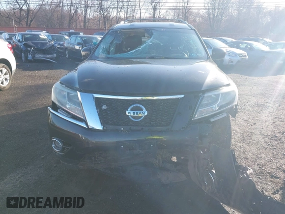 2015 Nissan Pathfinder Platinum z VIN 5N1AR2MM4FC612742, wystawiony jako IAAI lot #41828365 z przebiegiem 132 658 mil mil oraz . Historia ofert i sprzedaży dostępna na DreamBid. Obrazek 11.