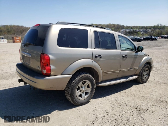 2005 Dodge Durango Limited with VIN 1D8HB58D65F615577, listed as a Copart auction lot 54408425 with 143,011 mi miles and Salvage Title. Bid and sale history available at DreamBid. Image 3.