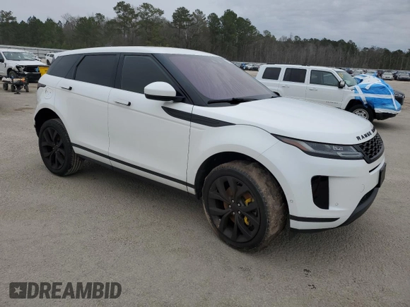2020 Land Rover Range Rover Evoque SE with VIN SALZP2FXXLH080473, listed as a Copart auction lot 46054325 with 0 mi miles and Salvage Title. Bid and sale history available at carsss.com. Image 4.