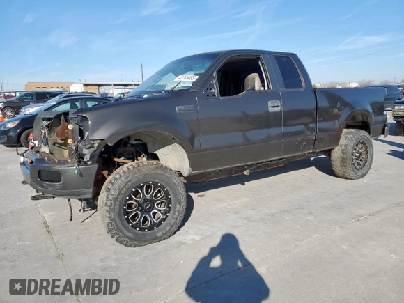 2005 Ford F-150 STX with VIN 1FTRX14W55NA73625, listed as a Copart auction lot 45743465 with 0 mi miles and Clean Title. Bid and sale history available at carsss.com. Image 1.