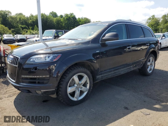 2013 Audi Q7 Premium Plus with VIN WA1LMAFE0DD015875, listed as a Copart auction lot 64954215 with 154,735 mi miles and Clean title. Bid and sale history available at DreamBid. Image 1.