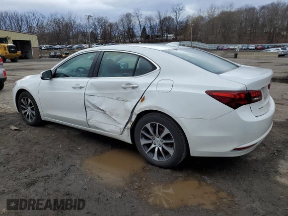 2017 Acura TLX with VIN 19UUB1F37HA002676, listed as a Copart auction lot 48238855 with 110,143 mi miles and Salvage Title. Bid and sale history available at carsss.com. Image 2.