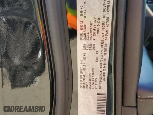 2021 Jeep Grand Cherokee Limited with VIN 1C4RJKBG2M8106998, listed as a Copart auction lot 49034945 with 44,269 mi miles and Salvage Title. Bid and sale history available at DreamBid. Image 13.