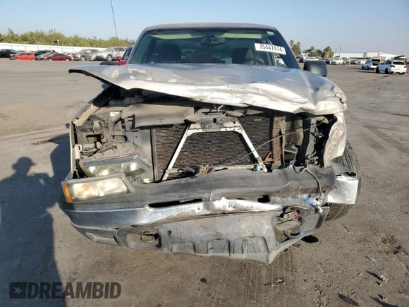 2004 Chevrolet Silverado 1500 LS with VIN 1GCEC14V24Z321550, listed as a Copart auction lot 75447474 with 165,225 mi miles and Salvage Title. Bid and sale history available at carsss.com. Image 5.