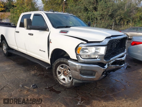 2021 Ram 2500 Tradesman with VIN 3C6UR5HL0MG648241, listed as a IAAI auction lot 40782479 with 57,033 mi miles and . Bid and sale history available at DreamBid. Image 1.