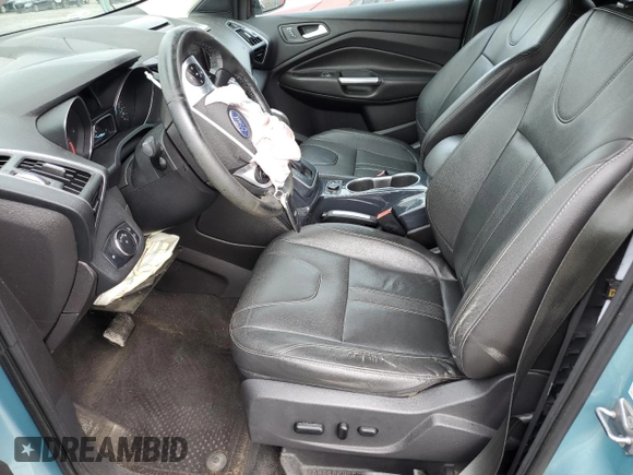 2013 Ford Escape Titanium with VIN 1FMCU9J98DUC09743, listed as a Copart auction lot 61308315 with 146,243 mi miles and Salvage title. Bid and sale history available at DreamBid. Image 7.