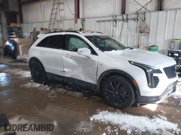 2023 Cadillac XT4 AWD Sport with VIN 1GYFZFR42PF111269, listed as a IAAI auction lot 41614455 with 21,866 mi miles. Bid and sale history available at carsss.com. Image 1.