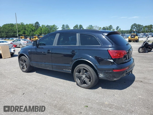 2015 Audi Q7 S line Prestige with VIN WA1DGAFE6FD021100, listed as a Copart auction lot 60228105 with 124,955 mi miles and Salvage title. Bid and sale history available at DreamBid. Image 2.