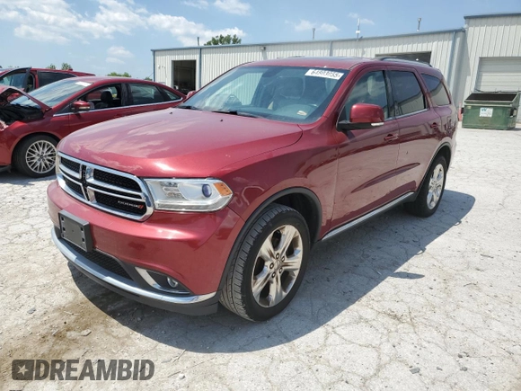 2014 Dodge Durango Limited with VIN 1C4RDJDG0EC468597, listed as a Copart auction lot 64803055 with 188,772 mi miles and Clean title. Bid and sale history available at DreamBid. Image 1.