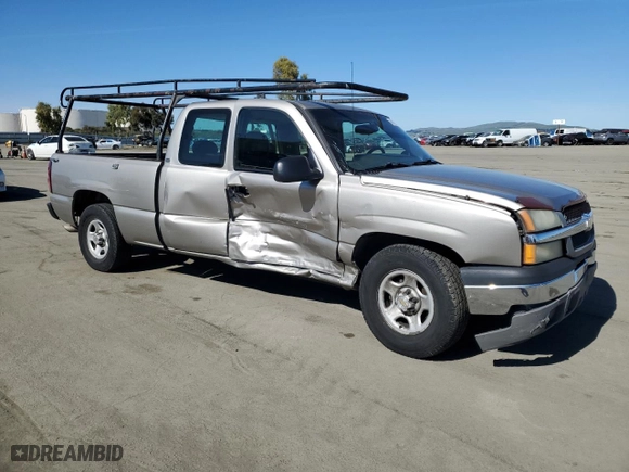 2003 Chevrolet Silverado 1500 Work Truck with VIN 2GCEC19X331250599, listed as a Copart auction lot 46115625 with 196,866 mi miles and Salvage Title. Bid and sale history available at carsss.com. Image 4.