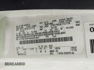2010 Ford Econoline Cargo Commercial with VIN 1FTNE1EW1ADA91803, listed as a IAAI auction lot 42449203 with 183,537 mi miles and . Bid and sale history available at DreamBid. Image 9.