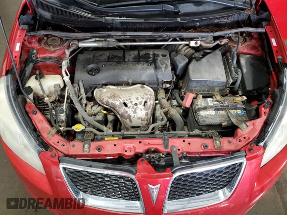 2010 Pontiac Vibe GT with VIN 5Y2SR6E06AZ417890, listed as a Copart auction lot 68103104 with 203,583 mi miles and Salvage Title. Bid and sale history available at carsss.com. Image 12.