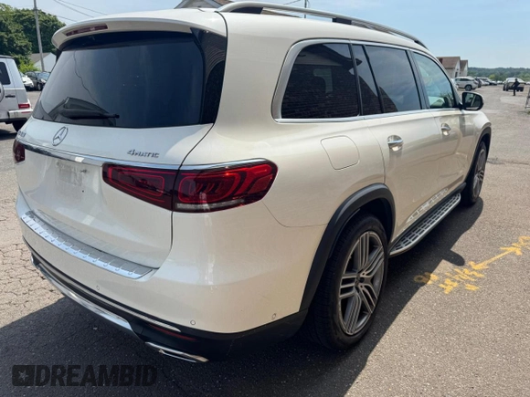 2021 Mercedes-Benz GLS 450 z VIN 4JGFF5KE8MA403332, wystawiony jako Copart lot #59946805 z przebiegiem 122 961 mil mil oraz Czysty tytuł • Clean title. Historia ofert i sprzedaży dostępna na DreamBid. Obrazek 3.