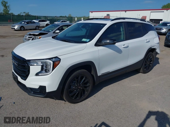 2024 GMC Terrain SLE with VIN 3GKALTEG3RL388266, listed as a IAAI auction lot 42582525 with 12,569 mi miles and . Bid and sale history available at DreamBid. Image 17.