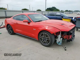 2019 Ford Mustang GT with VIN 1FA6P8CF4K5138091, listed as a Copart auction lot 57820625 with 41,810 mi miles and Salvage title. Bid and sale history available at DreamBid. Image 4.
