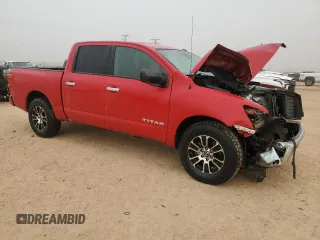 2021 Nissan Titan SV with VIN 1N6AA1EE3MN529038, listed as a Copart auction lot 45019855 with 66,400 mi miles and Salvage title. Bid and sale history available at DreamBid. Image 4.