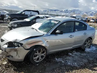 2008 Mazda Mazda3 i Touring Value with VIN JM1BK32F481117169, listed as a Copart auction lot 48966575 with 211,097 mi miles and Salvage Title. Bid and sale history available at carsss.com. Image 1.