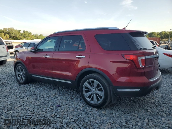 2018 Ford Explorer Limited with VIN 1FM5K7F86JGB85102, listed as a Copart auction lot 53801255 with 106,118 mi miles and Salvage Title. Bid and sale history available at carsss.com. Image 2.