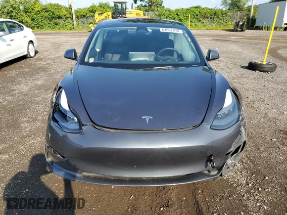 2023 Tesla Model 3 with VIN 5YJ3E1EA8PF692428, listed as a Copart auction lot 64667414 with 16,704 mi miles and Salvage Title. Bid and sale history available at DreamBid. Image 5.
