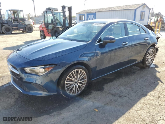 2022 Mercedes-Benz CLA with VIN W1K5J4GB4NN251525, listed as a Copart auction lot 74494414 with NaN miles and Salvage Title. Bid and sale history available at carsss.com. Image 1.