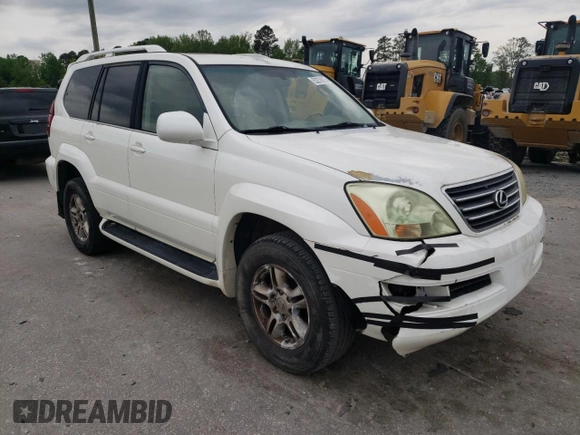 2005 Lexus GX 470 z VIN JTJBT20X650093619, wystawiony jako Copart lot #53279875 z przebiegiem 358 513 mil mil oraz Czysty tytuł • Clean title. Historia ofert i sprzedaży dostępna na DreamBid. Obrazek 4.