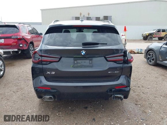 2024 BMW X3 sDrive30i with VIN 5UX43DP07R9V39275, listed as a IAAI auction lot 41673687 with 21,887 mi miles and . Bid and sale history available at DreamBid. Image 17.