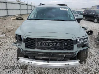 2021 Toyota Sequoia TRD Pro with VIN 5TDEY5B19MS186271, listed as a Copart auction lot 77642514 with 44,172 mi miles and Salvage Title. Bid and sale history available at carsss.com. Image 5.