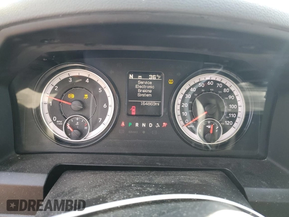 2019 Ram 1500 Tradesman with VIN 3C6JR6DG1KG651650, listed as a Copart auction lot 56770405 with 164,869 mi miles and Salvage title. Bid and sale history available at DreamBid. Image 9.