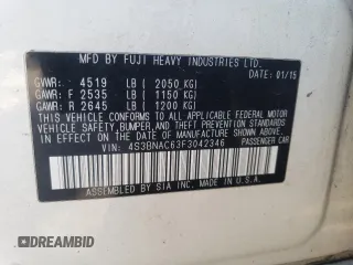 2015 Subaru Legacy 2.5i Premium with VIN 4S3BNAC63F3042346, listed as a Copart auction lot 69463982 with 119,756 mi miles. Bid and sale history available at carsss.com. Image 12.