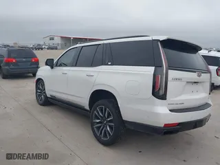 2023 Cadillac Escalade Sport Platinum with VIN 1GYS3GKL1PR197390, listed as a IAAI auction lot 41590503 with 14,711 mi miles. Bid and sale history available at carsss.com. Image 3.