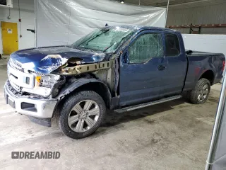 2018 Ford F-150 XL with VIN 1FTFX1E5XJKF85272, listed as a Copart auction lot 51056845 with 114,243 mi miles and Salvage Title. Bid and sale history available at DreamBid. Image 1.