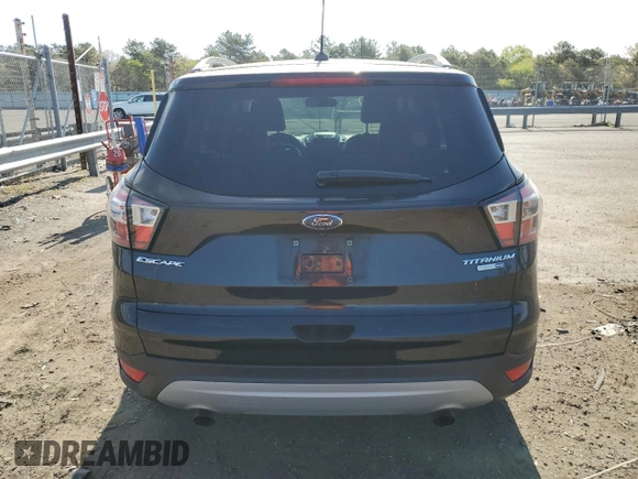 2017 Ford Escape Titanium with VIN 1FMCU9JD3HUD63223, listed as a Copart auction lot 53370004 with 128,666 mi miles and Non Repairable. Bid and sale history available at carsss.com. Image 6.