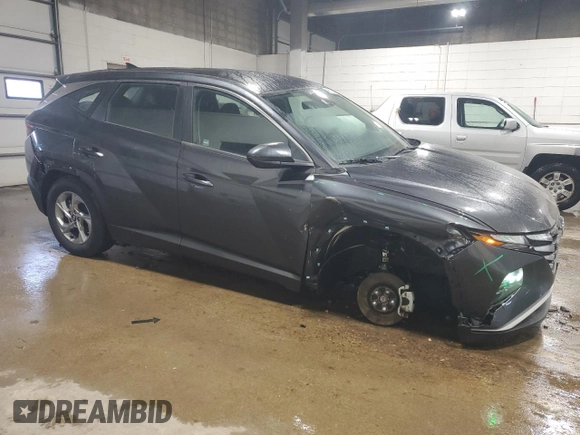 2022 Hyundai Tucson SE with VIN 5NMJACAEXNH026626, listed as a Copart auction lot 48913345 with 26,186 mi miles and Salvage Title. Bid and sale history available at carsss.com. Image 4.