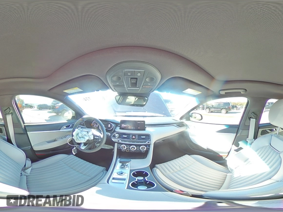 2023 Genesis G70 2.0T with VIN KMTG34TA5PU129955, listed as a Copart auction lot 82980774 with 12,625 mi miles and Salvage Title. Bid and sale history available at DreamBid. Image 15.