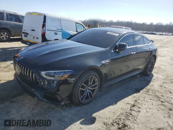 2021 Mercedes-Benz AMG GT 43 with VIN W1K7X5KB9MA037608, listed as a Copart auction lot 43580925 with 70,245 mi miles and Clean title. Bid and sale history available at DreamBid. Image 1.